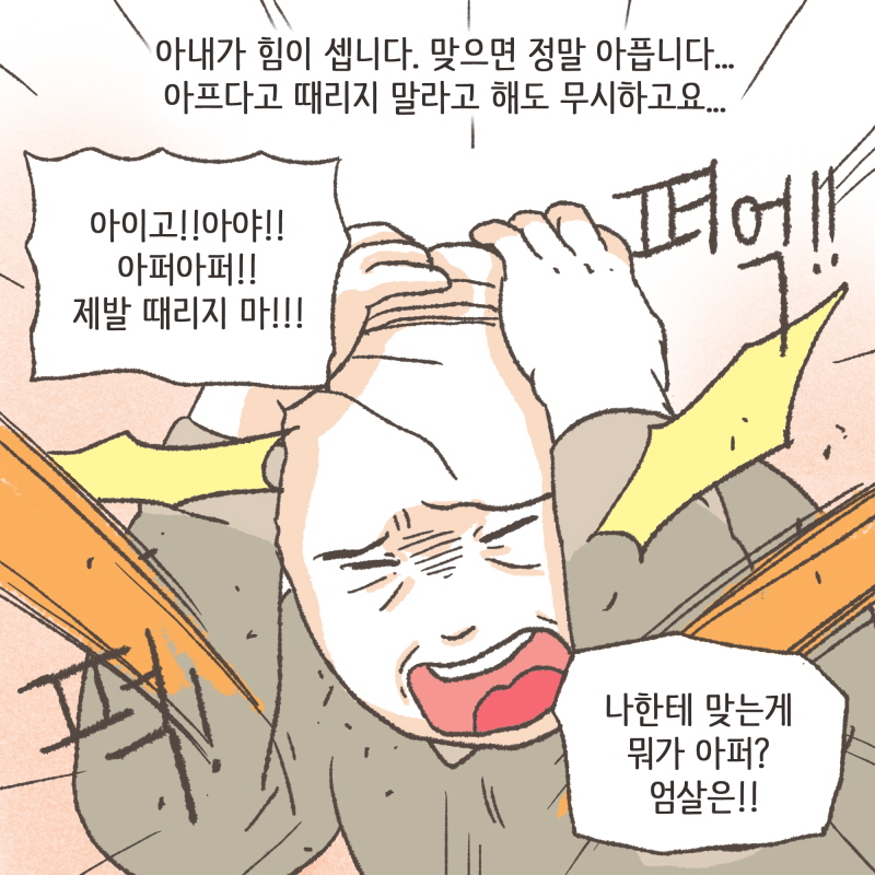 이번에는 아내에게 폭력을 당한 남편분이 찾아오셨다 — 웹툰 장면 11
