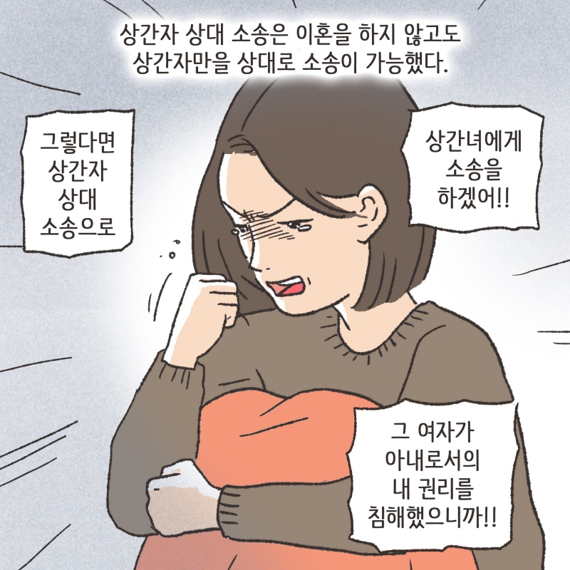 상간자 상대 손해배상 청구소송이 엄청 많아지게 되었다 — 웹툰 장면 9