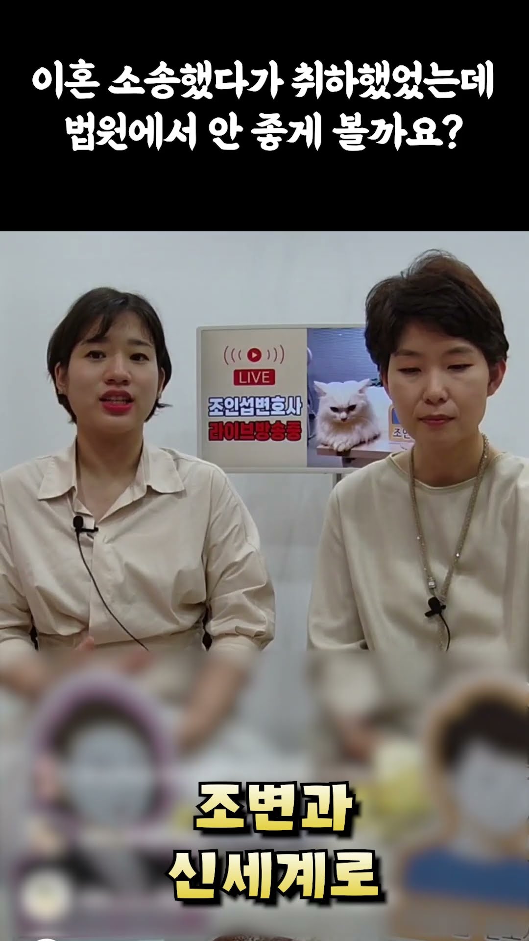 이혼소송중 취하, 법원에서 안좋게 볼까요?